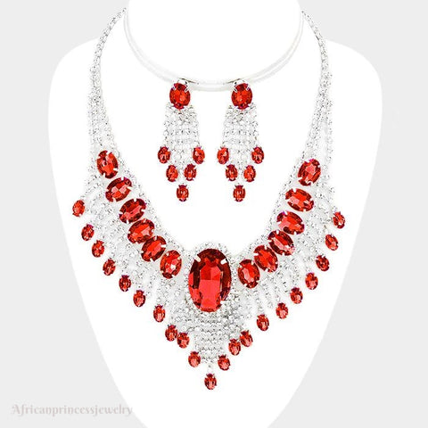EVENING CRYSTAL NECKLACE SET