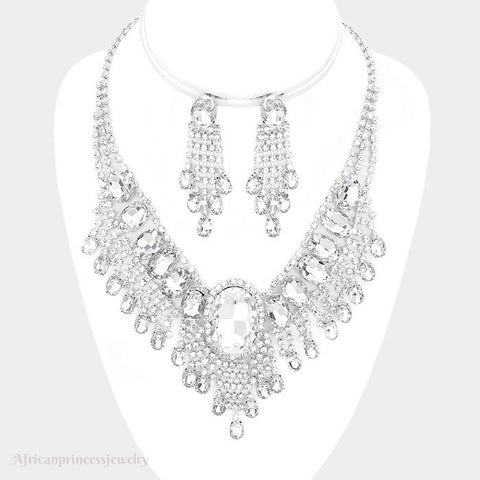 EVENING CRYSTAL NECKLACE SET