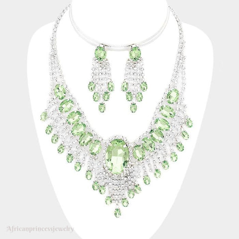 EVENING CRYSTAL NECKLACE SET
