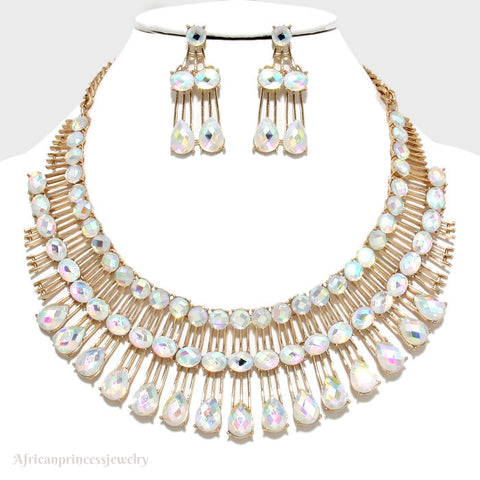 EVENING CRYSTAL NECKLACE SET