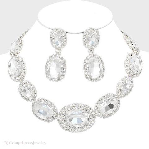 EVENING CRYSTAL NECKLACE SET