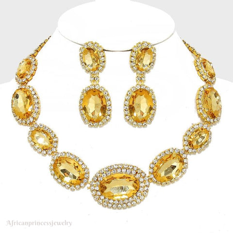 EVENING CRYSTAL NECKLACE SET