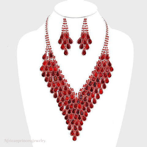 EVENING CRYSTAL NECKLACE SET