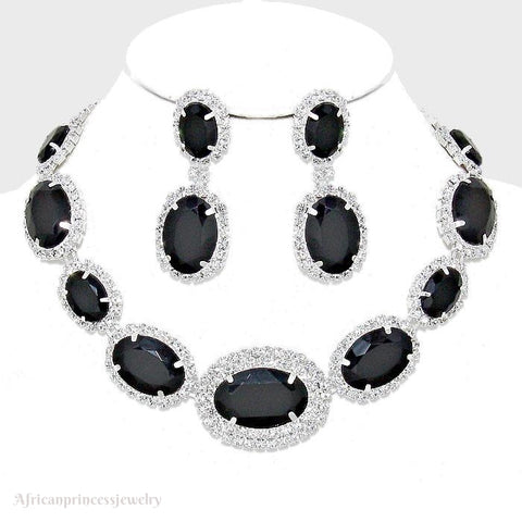 EVENING CRYSTAL NECKLACE SET