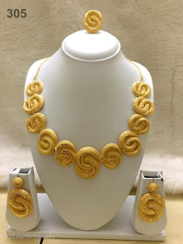 THREE PIECE INDIAN / AFRICAN NECKLACE SET