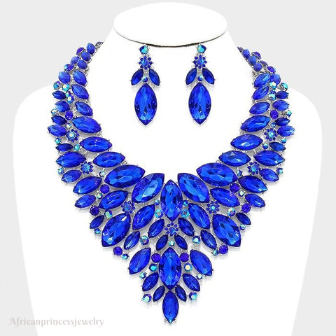 EVENING CRYSTAL NECKLACE SET
