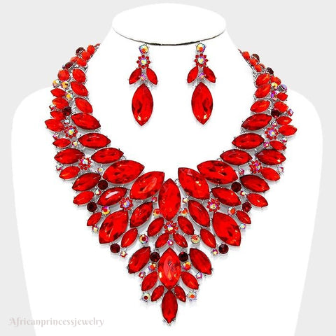 EVENING CRYSTAL NECKLACE SET