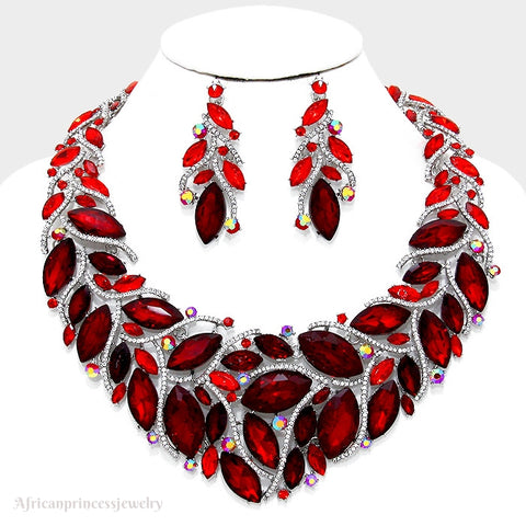 EVENING CRYSTAL NECKLACE SET
