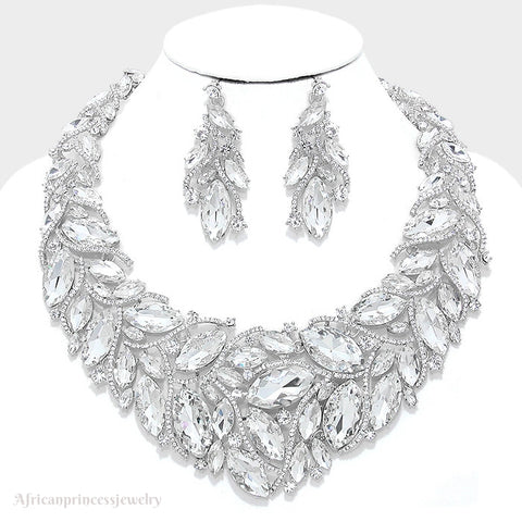 EVENING CRYSTAL NECKLACE SET