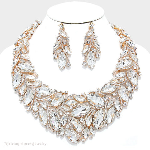 EVENING CRYSTAL NECKLACE SET
