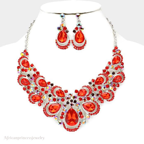 EVENING CRYSTAL NECKLACE SET