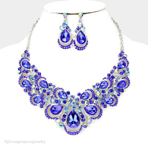 EVENING CRYSTAL NECKLACE SET