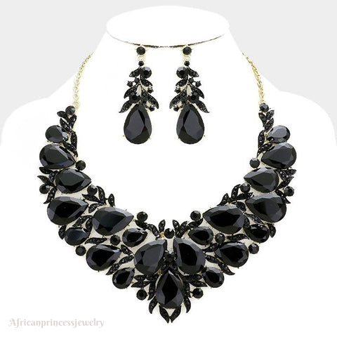 EVENING CRYSTAL NECKLACE SET