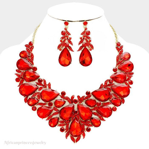 EVENING CRYSTAL NECKLACE SET