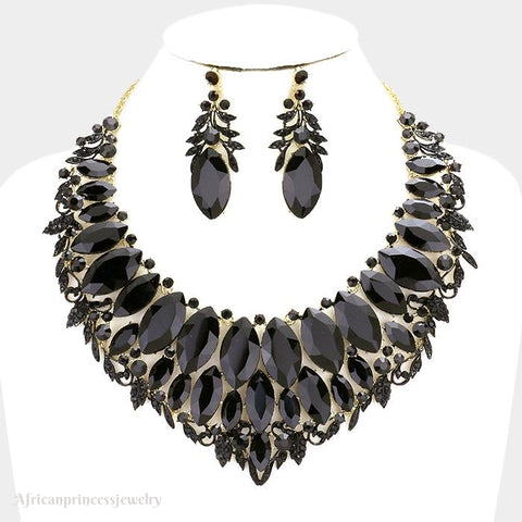 EVENING CRYSTAL NECKLACE SET