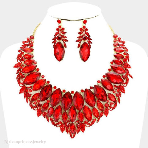 EVENING CRYSTAL NECKLACE SET