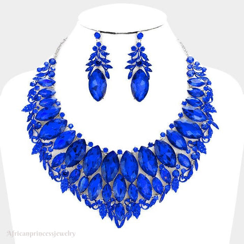 EVENING CRYSTAL NECKLACE SET