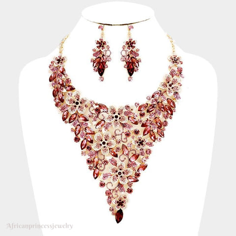 EVENING CRYSTAL NECKLACE SET