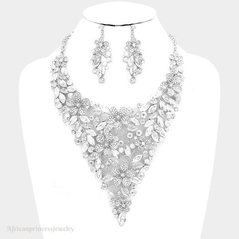 EVENING CRYSTAL NECKLACE SET