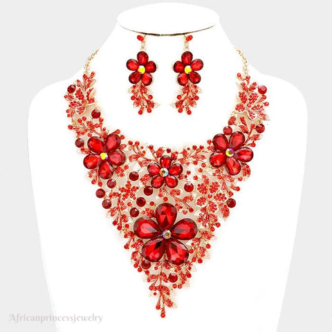 EVENING CRYSTAL NECKLACE SET