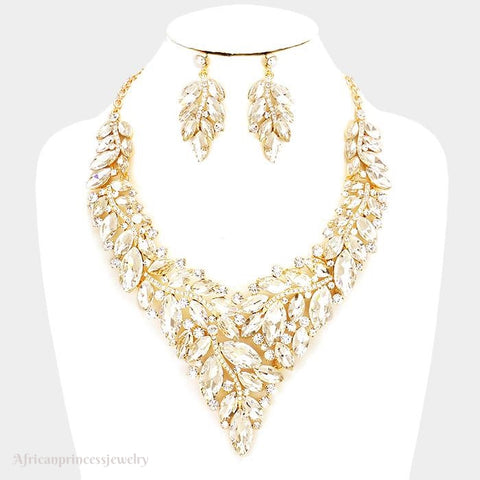 EVENING CRYSTAL NECKLACE SET