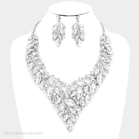 EVENING CRYSTAL NECKLACE SET