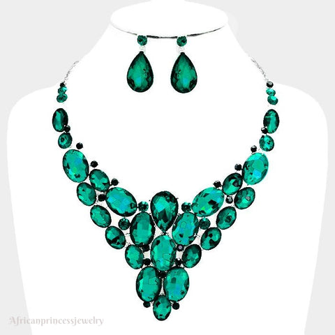 EVENING CRYSTAL NECKLACE SET