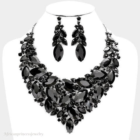 EVENING CRYSTAL NECKLACE SET