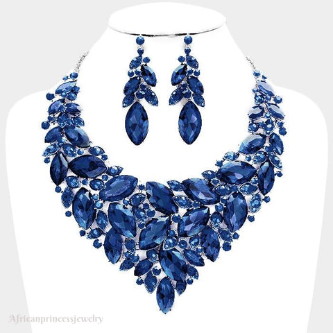 EVENING CRYSTAL NECKLACE SET