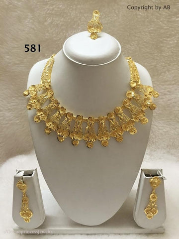 THREE PIECE INDIAN / AFRICAN NECKLACE SET