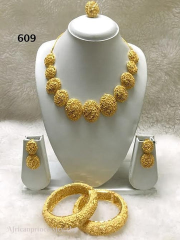 THREE PIECE INDIAN /AFRICAN NECKLACE SET