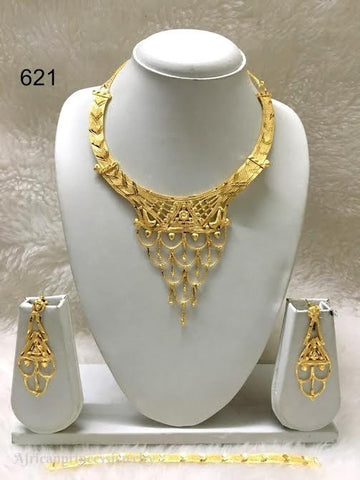 THREE PIECE INDIAN / AFRICAN NECKLACE SET
