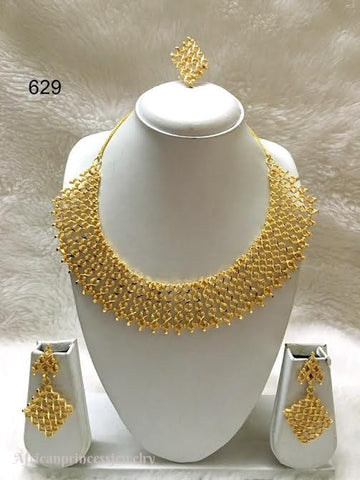 THREE PIECE INDIAN / AFRICAN NECKLACE SET