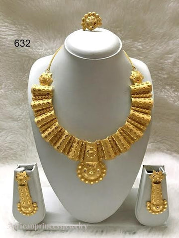 THREE PIECE INDIAN / AFRICAN NECKLACE SET