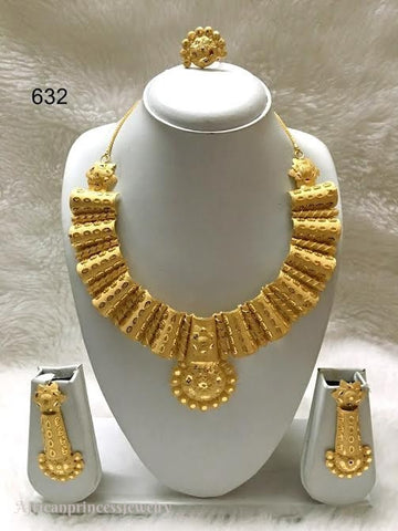 THREE PIECE INDIAN / AFRICAN NECKLACE SET
