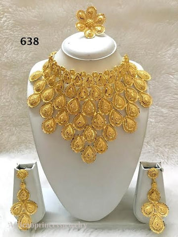 THREE PIECE INDIAN / AFRICAN NECKLACE SET