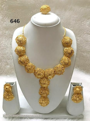 THREE PIECE INDIAN/ AFRICAN NECKLACE SET