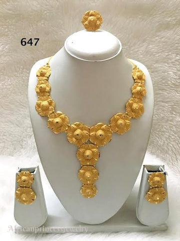 THREE PIECE INDIAN / AFRICAN NECKLACE SET