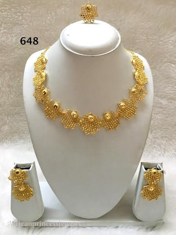 THREE PIECE INDIAN / AFRICAN NECKLACE SET