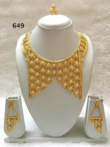 THREE PIECE INDIAN / AFRICAN NECKLACE SET