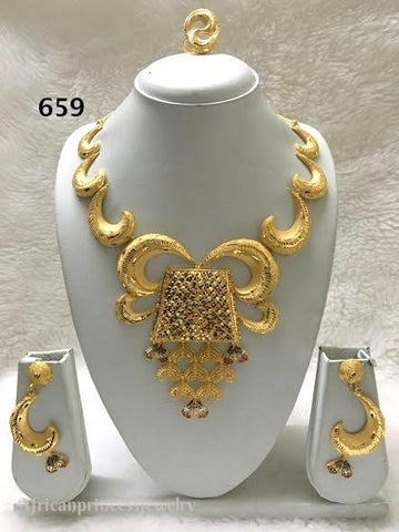 THREE PIECE INDIAN / AFRICAN NECKLACE SET