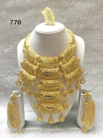 THREE PIECE INDIAN / AFRICAN NECKLACE SET