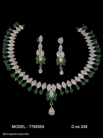 CUBIC ZIRCONIA NECKLACE SET