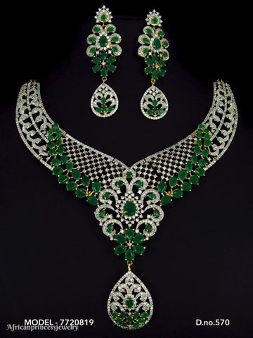 CUBIC ZIRCONIA NECKLACE SET