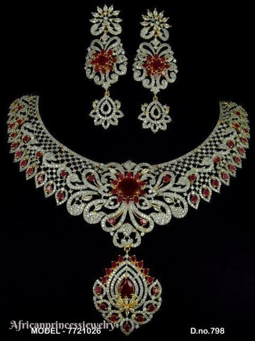 CUBIC ZIRCONIA NECKLACE SET