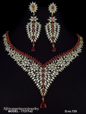 CUBIC ZIRCONIA NECKLACE SET