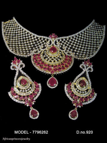 CUBIC ZIRCONIA NECKLACE SET