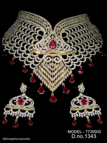 CUBIC ZIRCONIA NECKLACE SET