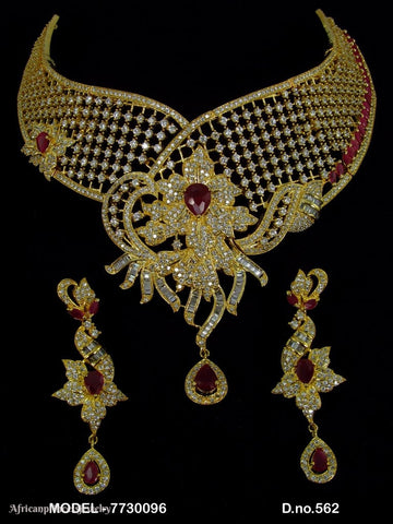 CUBIC ZIRCONIA NECKLACE SET