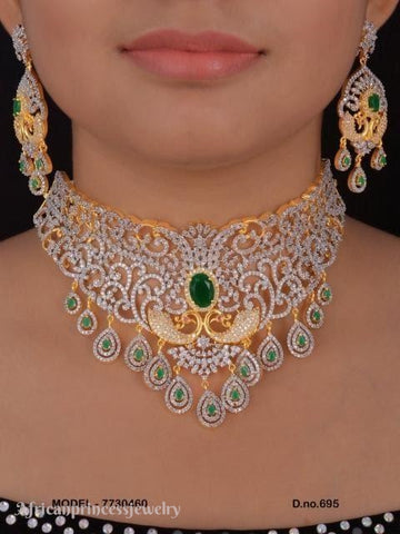 CUBIC ZIRCONIA NECKLACE SET
